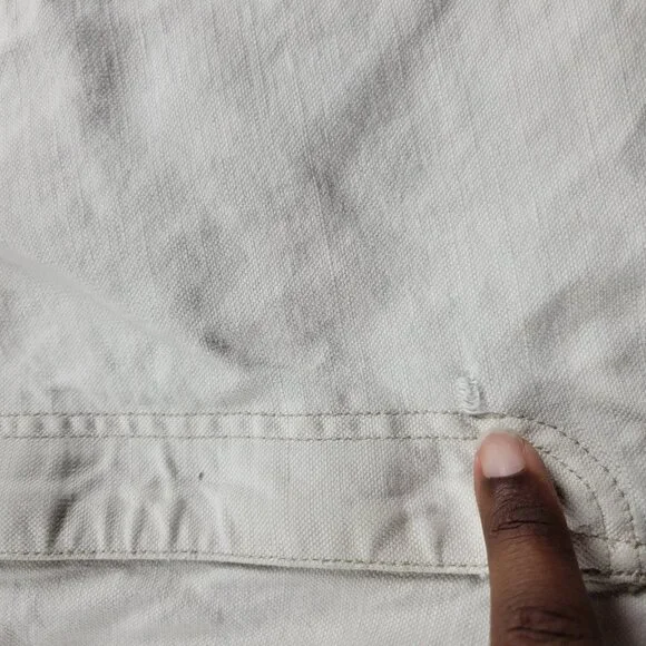 Vintage Gap Worker Jeans Men’s 36X30 Beige Cotton Denim Straight Painter - Picture 4 of 9